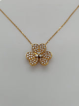 0.90 Carat Clover Flower Pendant