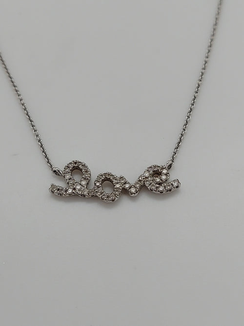 0.60 Carat Love Diamond Pendant