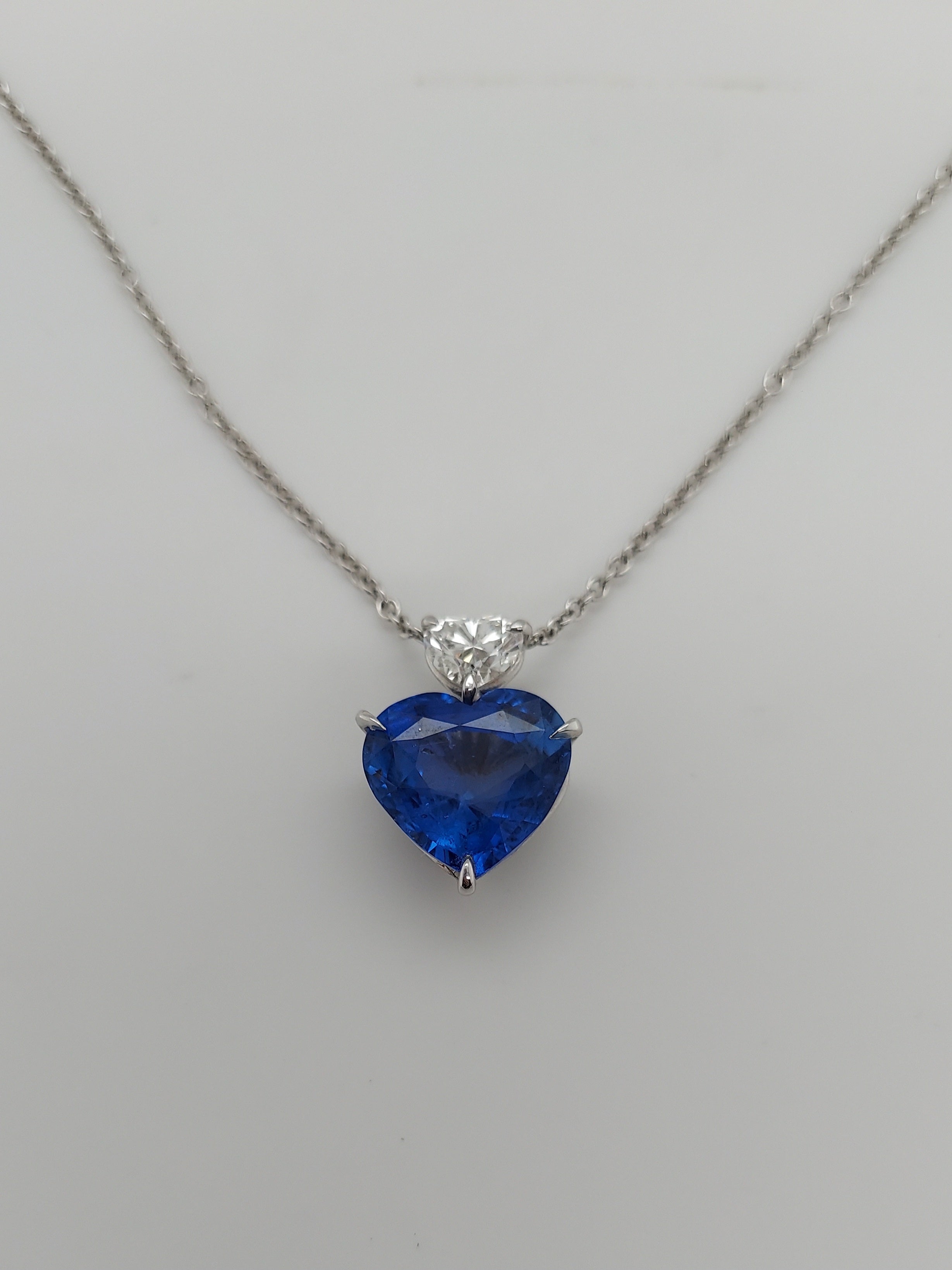 8.5 Carat Sapphire & Diamond Pendant