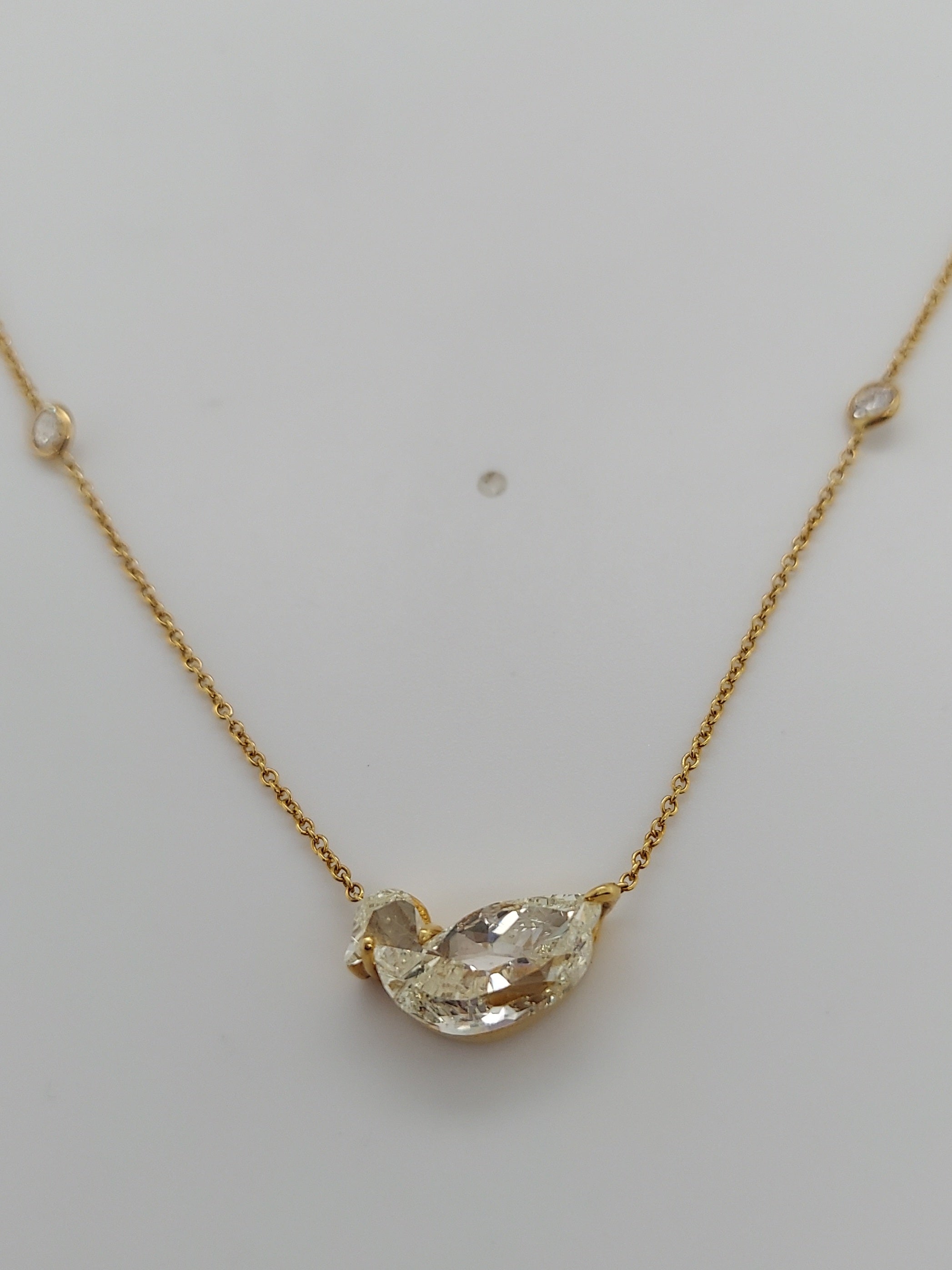 3.10 Carat Bird Diamond Pendant on DBTY Necklace