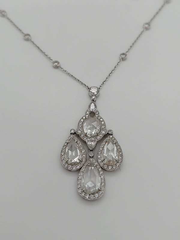 5.73 Carat Multicut Diamond Pendant