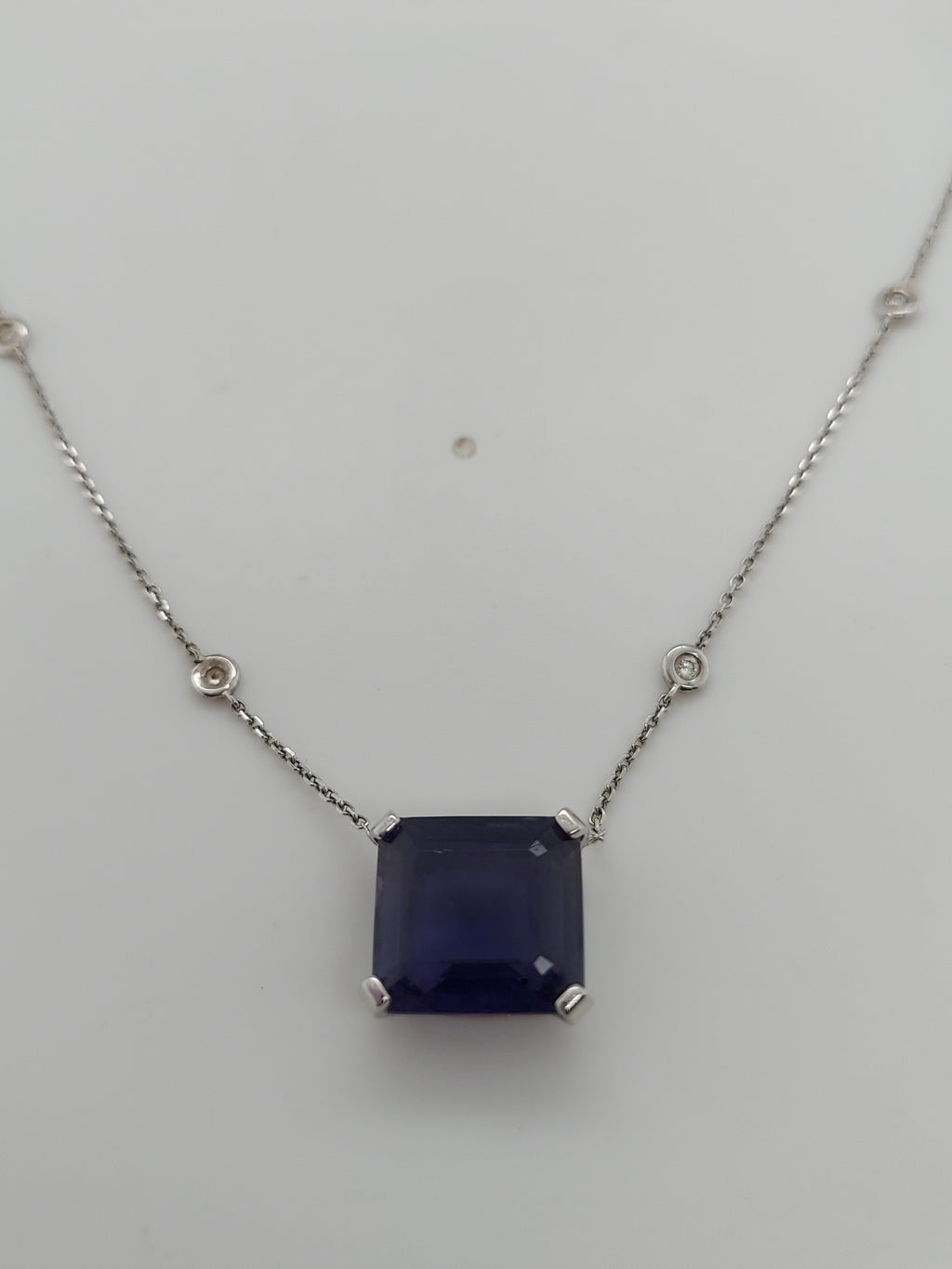 10 Carat Sapphire Pendant on DBTY Chain