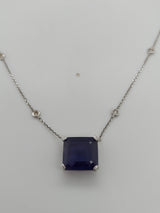 10 Carat Sapphire Pendant on DBTY Chain