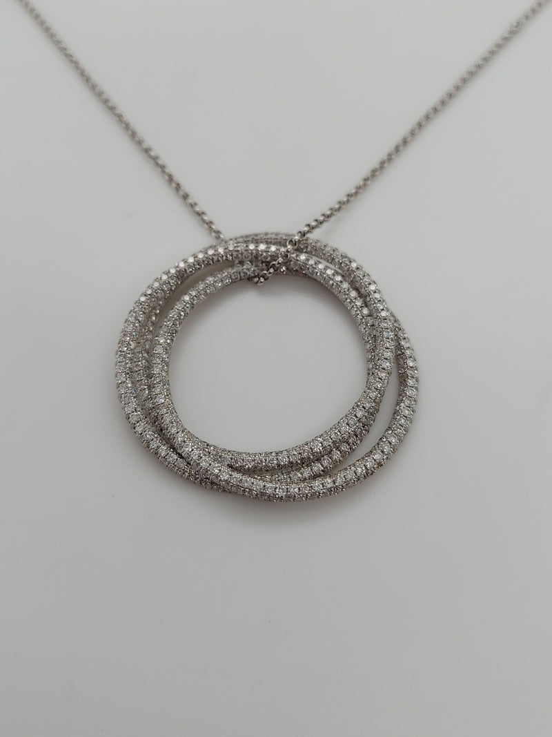 5.03 Carat Circle Diamond Pendant