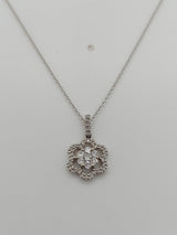 Flower Diamond Pendant