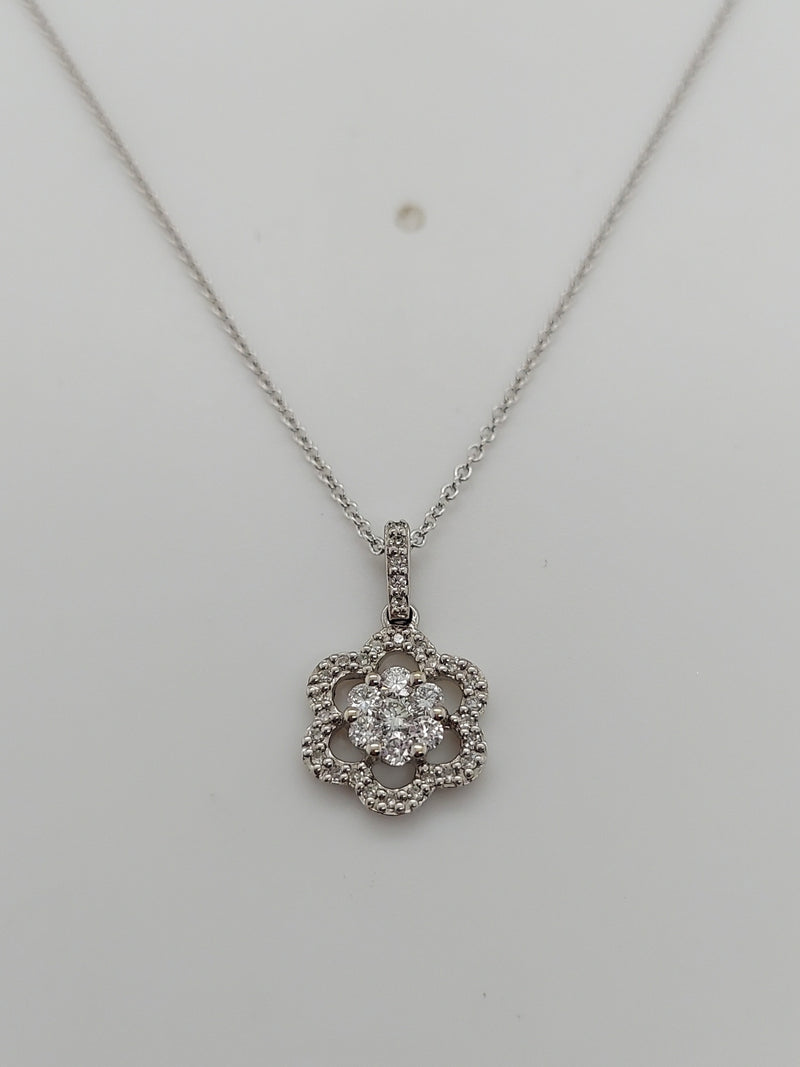 Flower Diamond Pendant