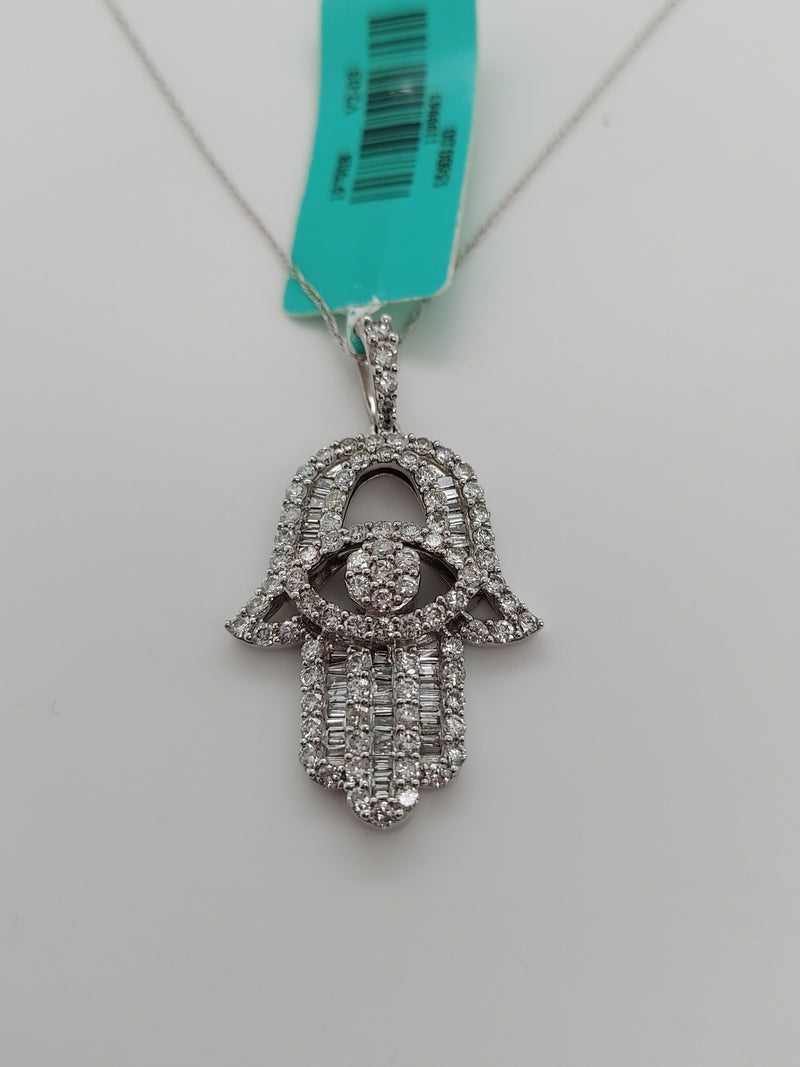 2.14 Carat Diamond Hamsa Pendant