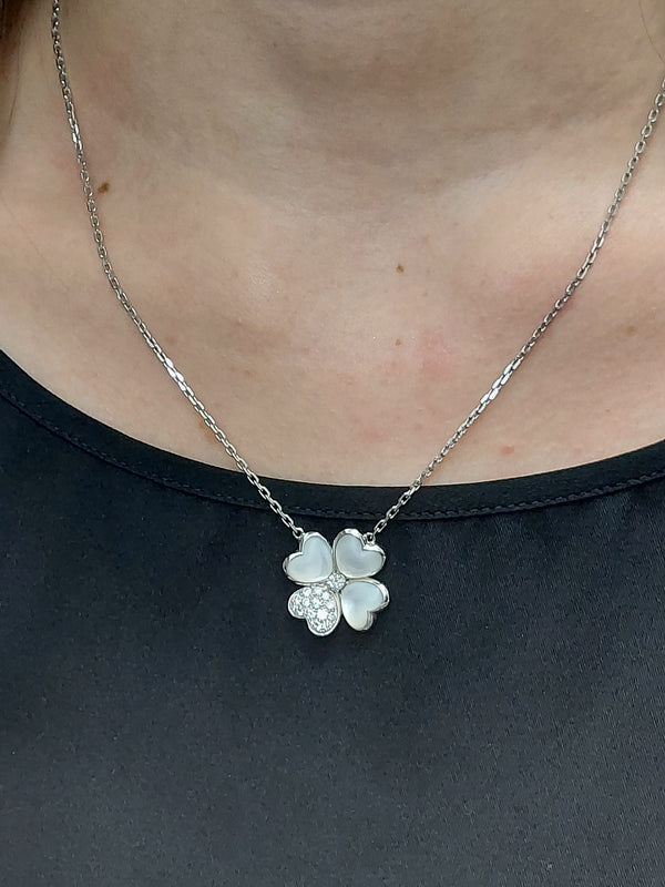 4 Leaf Clover Diamond Pendant