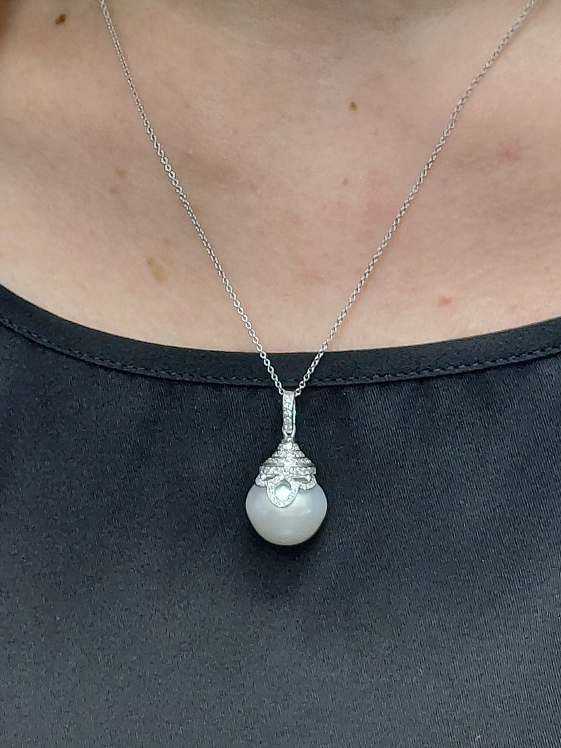 Pearl & Diamonds Pendant