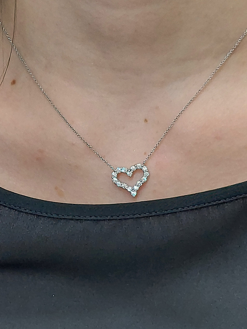 Tiffany Diamond Heart Pendant