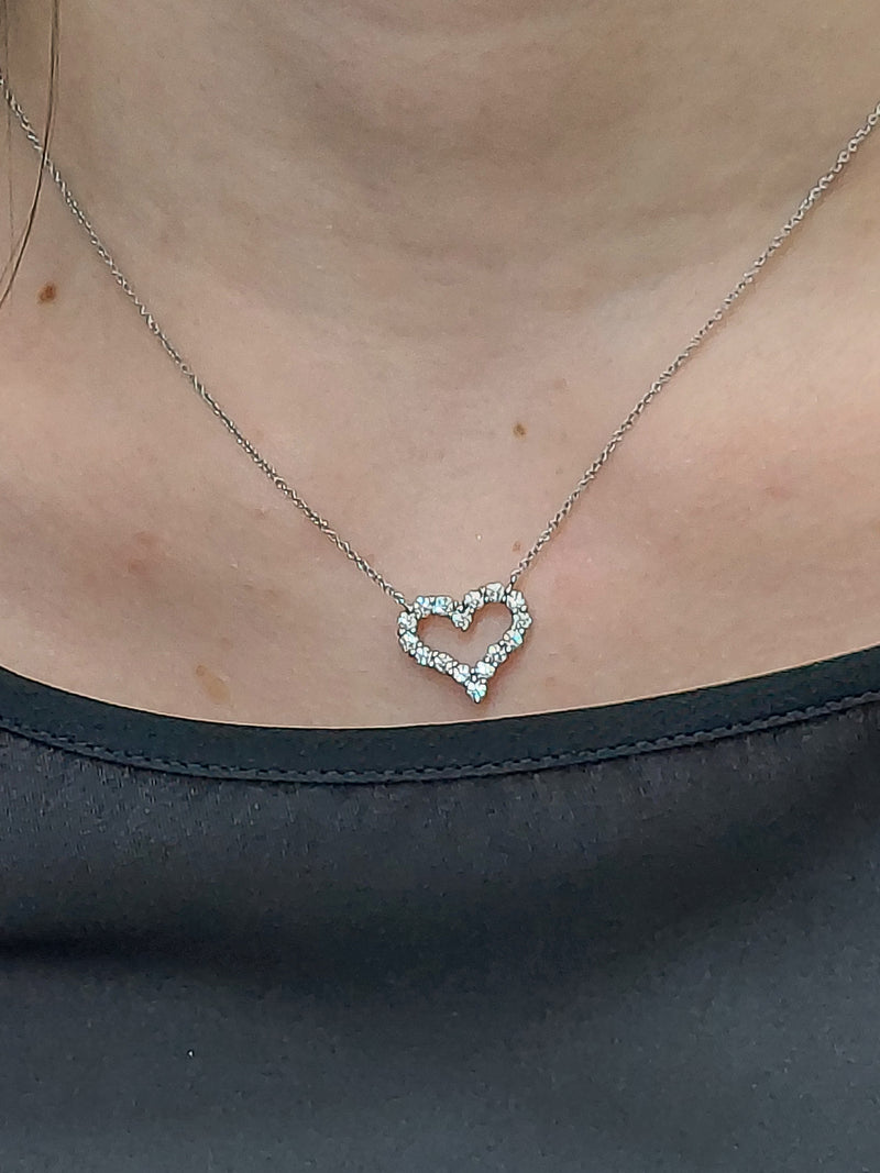 Tiffany Diamond Heart Pendant