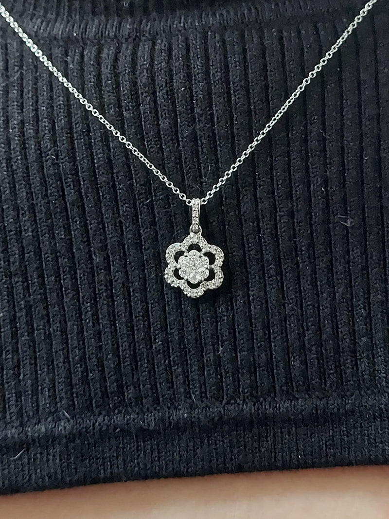 Flower Diamond Pendant