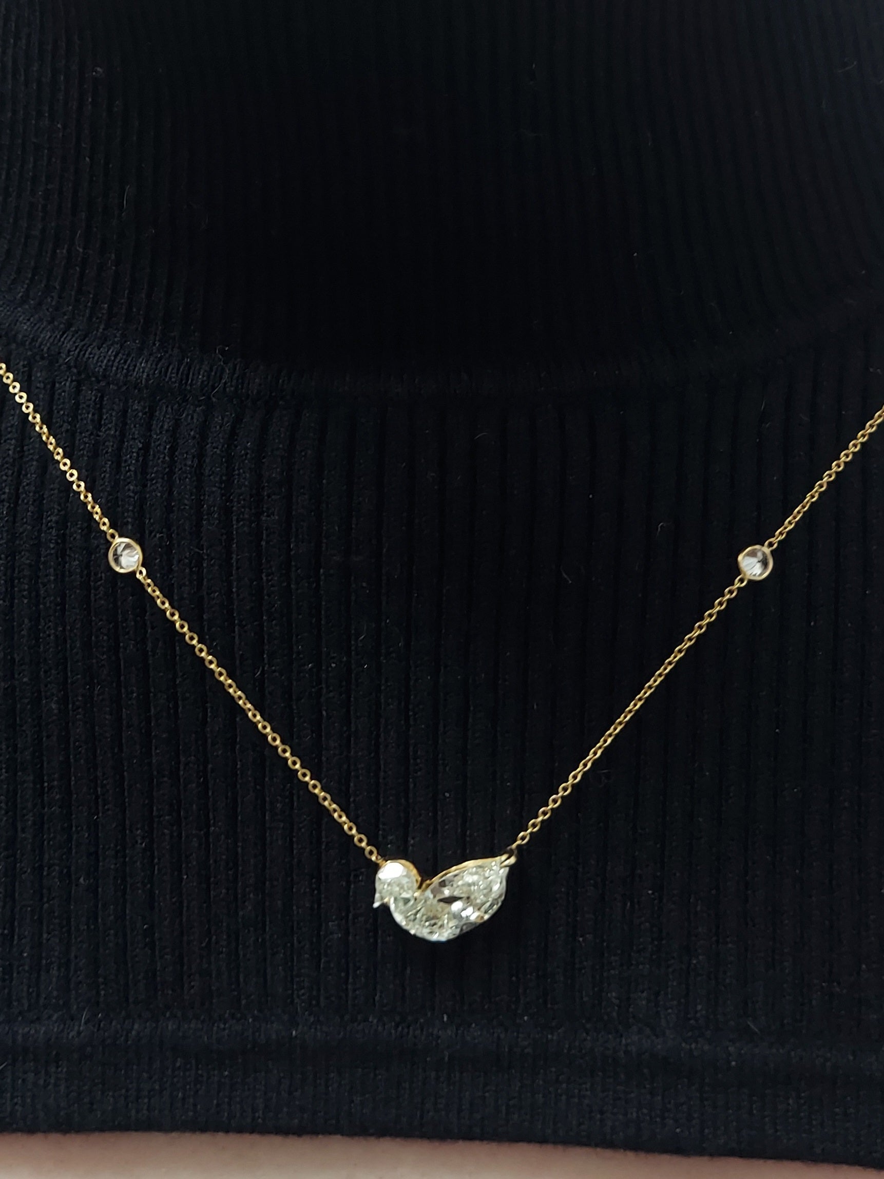 3.10 Carat Bird Diamond Pendant on DBTY Necklace