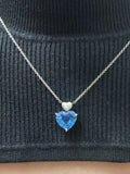 8.5 Carat Sapphire & Diamond Pendant
