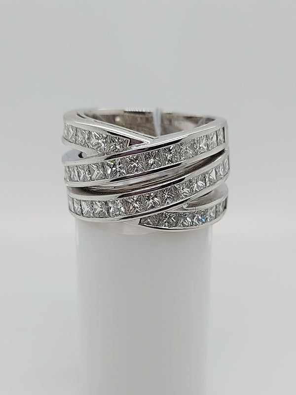 2 Carat Princess Cut Diamond Band