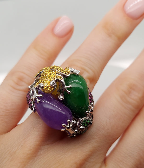 Gemstone & Diamond Fashion Ring