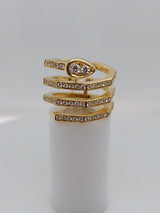 Multirow Diamond Ring