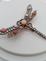 Diamond & Gemstones Butterfly Brooch