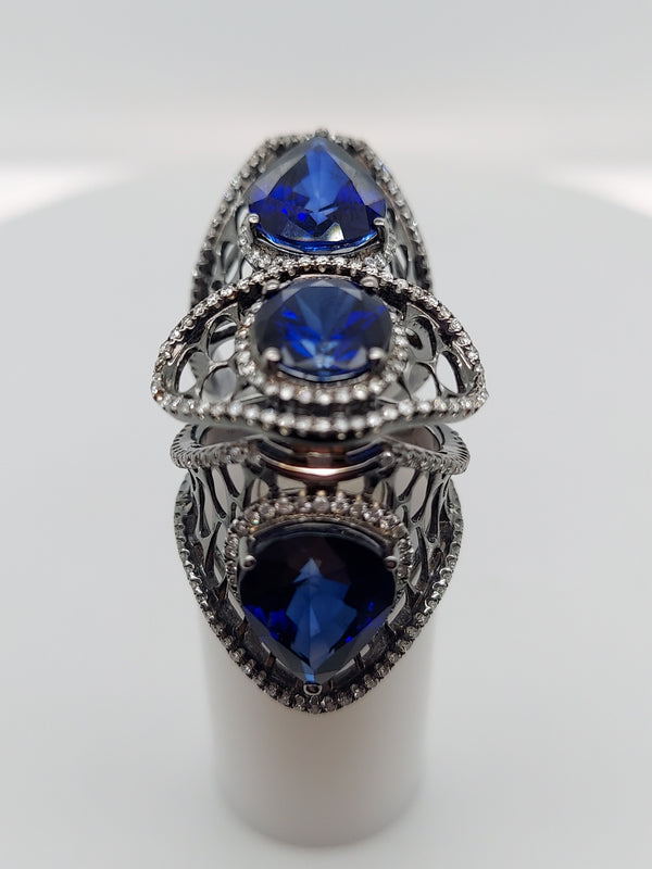 Art Deco Sapphire & Diamonds Ring