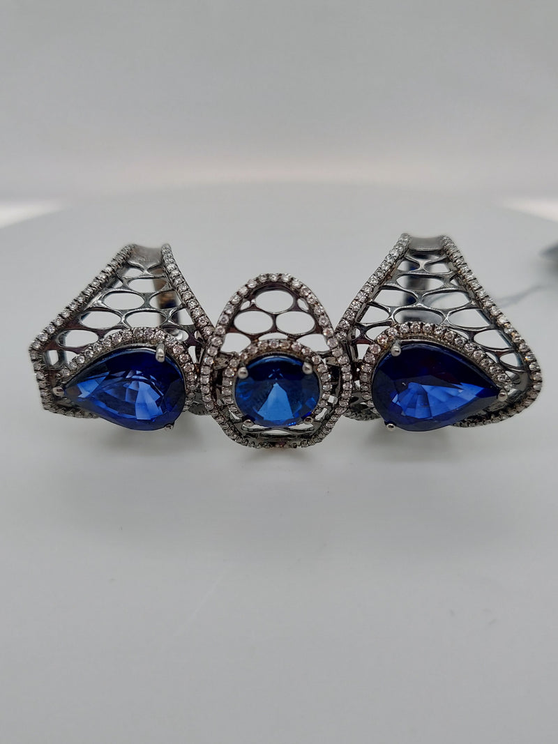 Art Deco Sapphire & Diamonds Ring