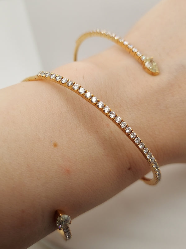 Diamond Snake Bracelet