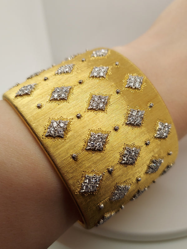 Buccellati Diamond Cuff Bracelet