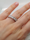 6.50 Carat Emerald Cut Diamond Eternity Band
