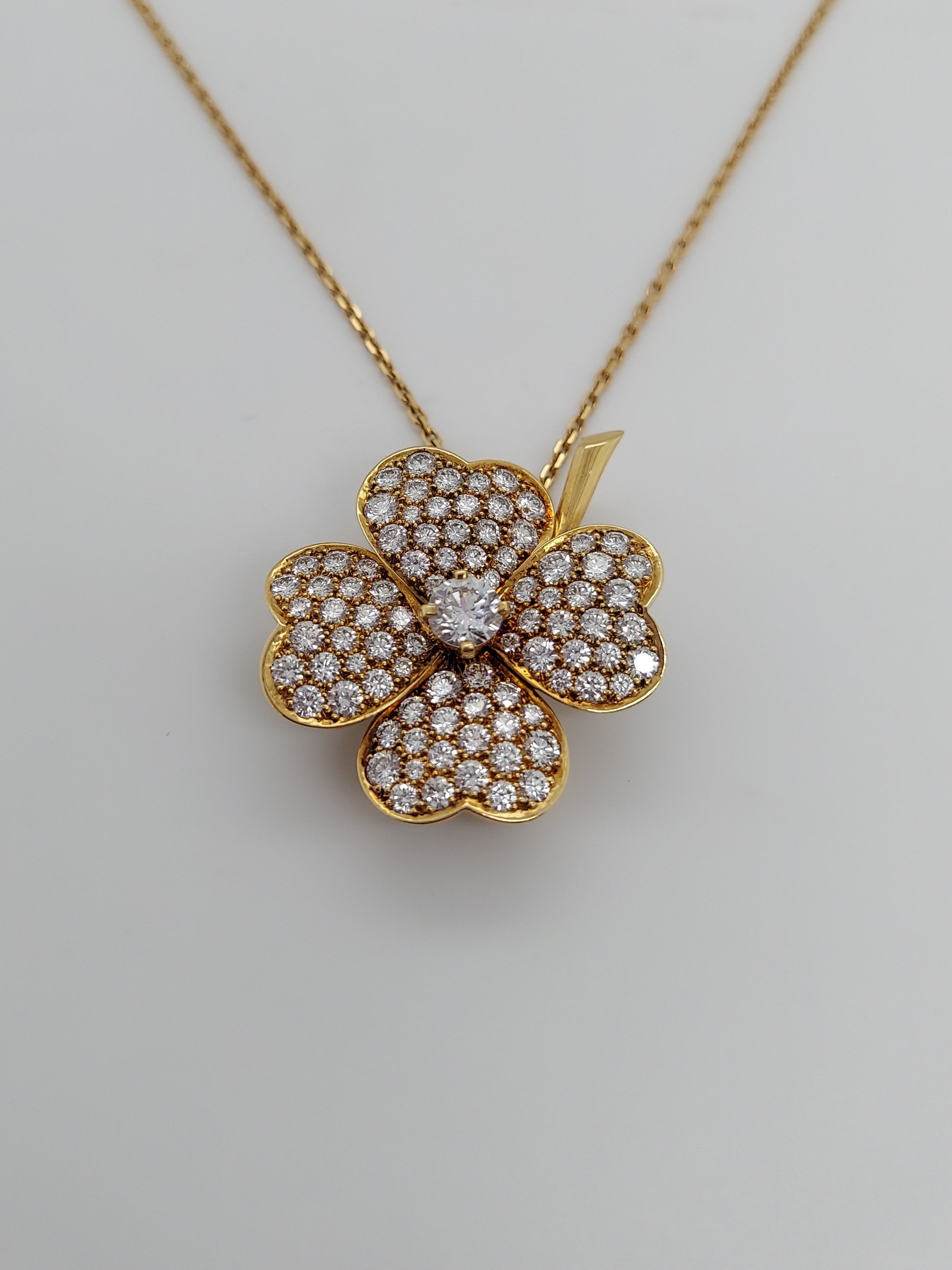 Van Cleef & Arpels Cosmos Diamond Clip Pendant