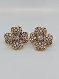 Van Cleef & Arpels Cosmos Diamond Clip On Earrings