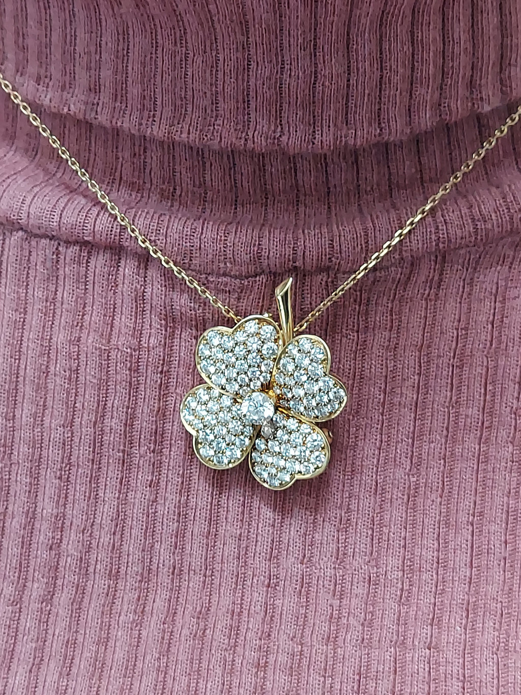 Van Cleef & Arpels Cosmos Diamond Clip Pendant