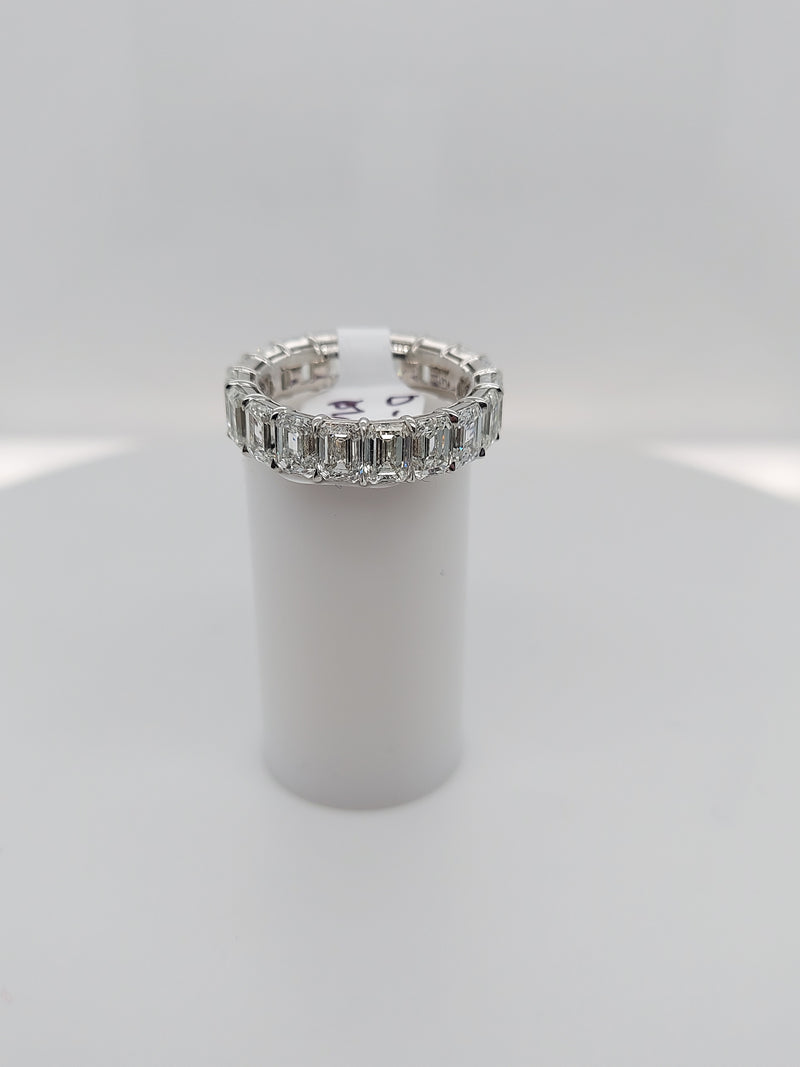 9 Carat Emerald Cut Diamond Eternity Band