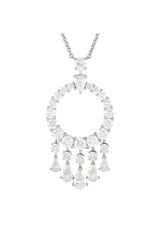 Graff Mini Gypsy 18K White Gold 5.77 Ct Diamond Pendant Necklace