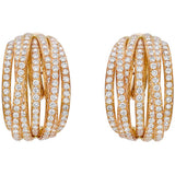 de Grisogono Diamond Pink Gold Allegra Earrings