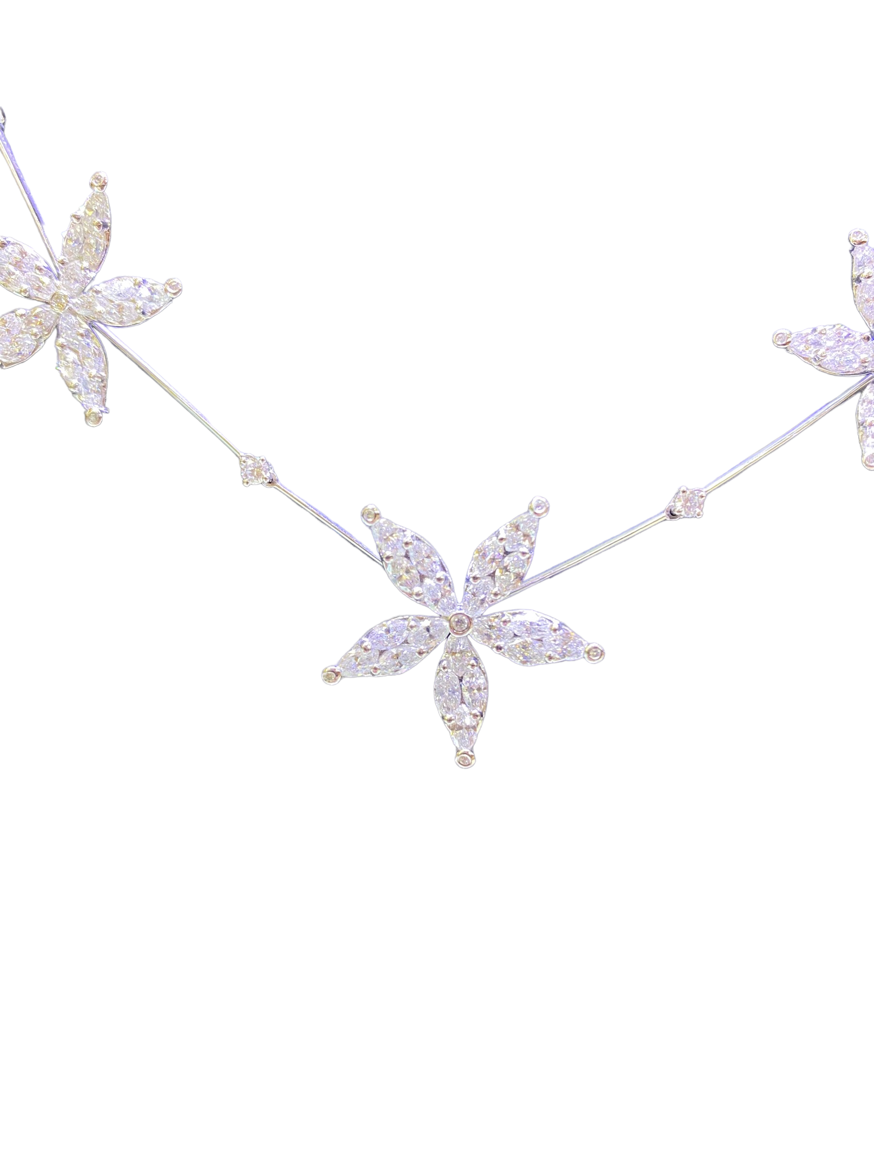 7.5 Carat Diamond Star Necklace