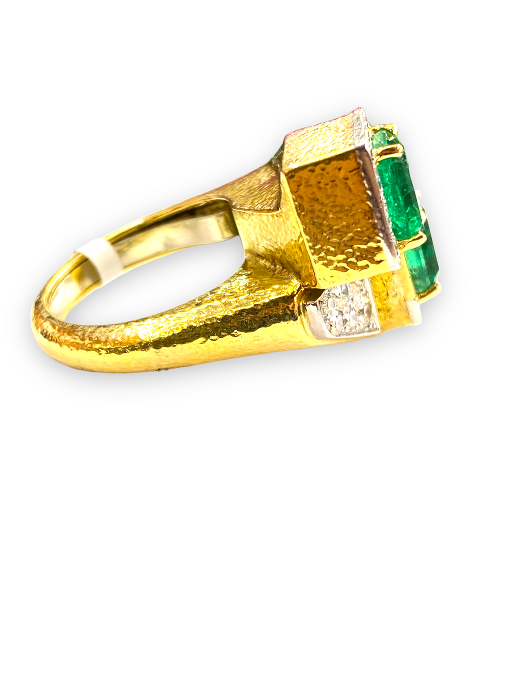 David Webb Emerald and Diamond Ring