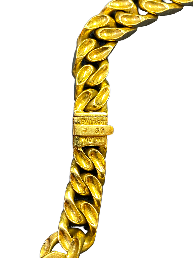 Bvlgar Multi Gem and Diamond Yellow Gold Necklace