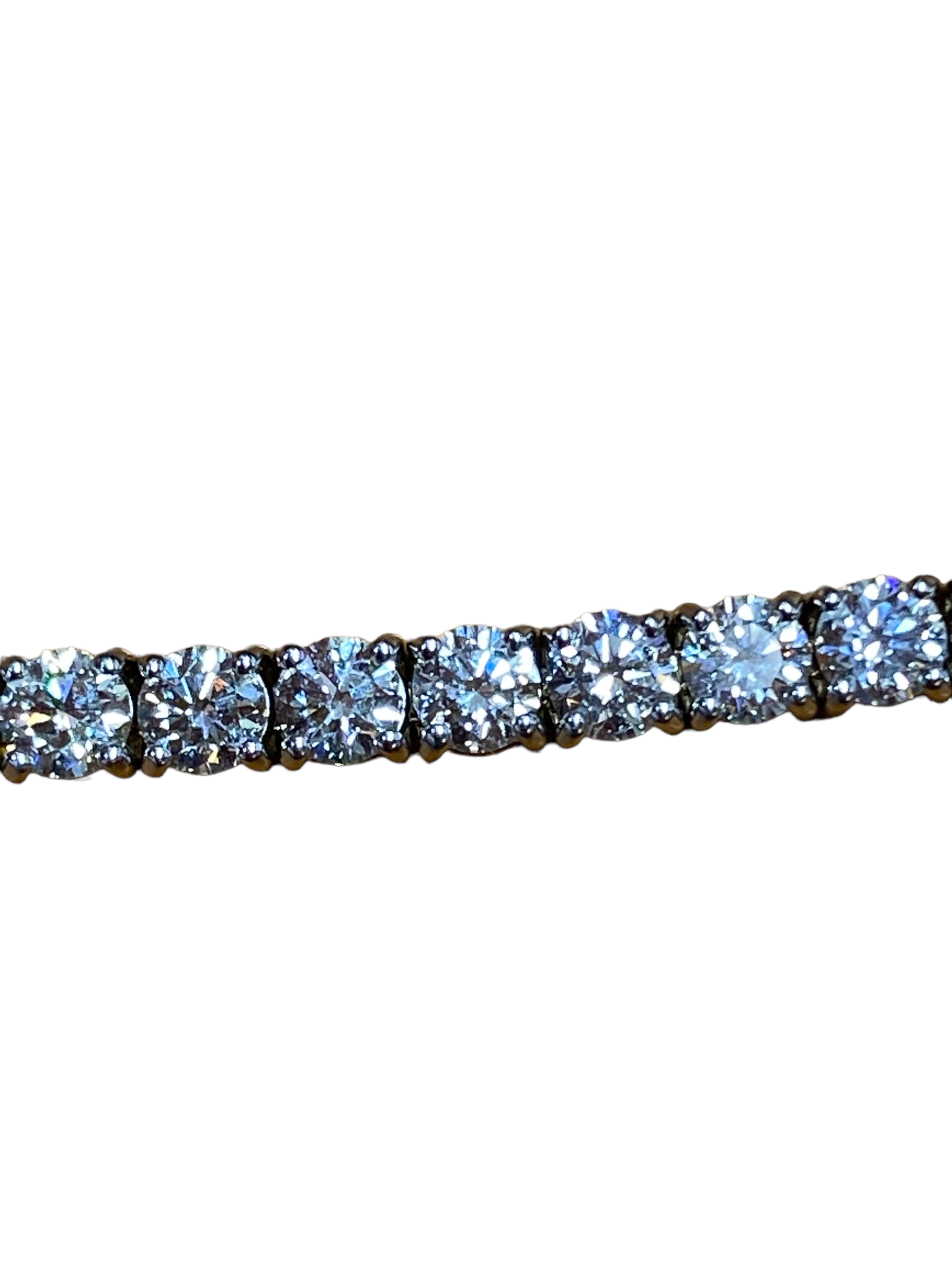 18K White Gold 7.6 CT Diamond Tennis Bracelet