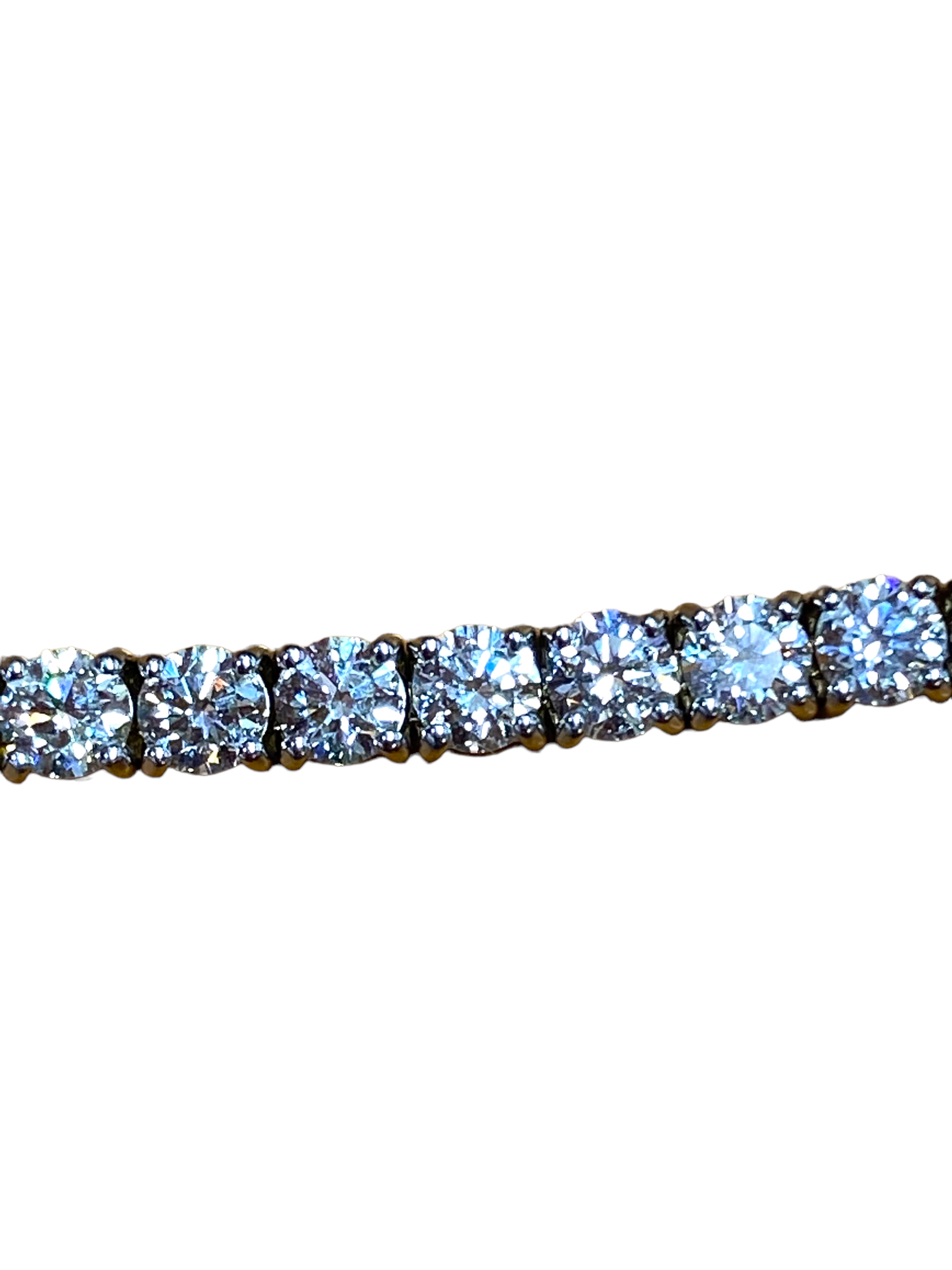 14K WHITE GOLD 5.83 CT DIAMOND TENNIS BRACELET