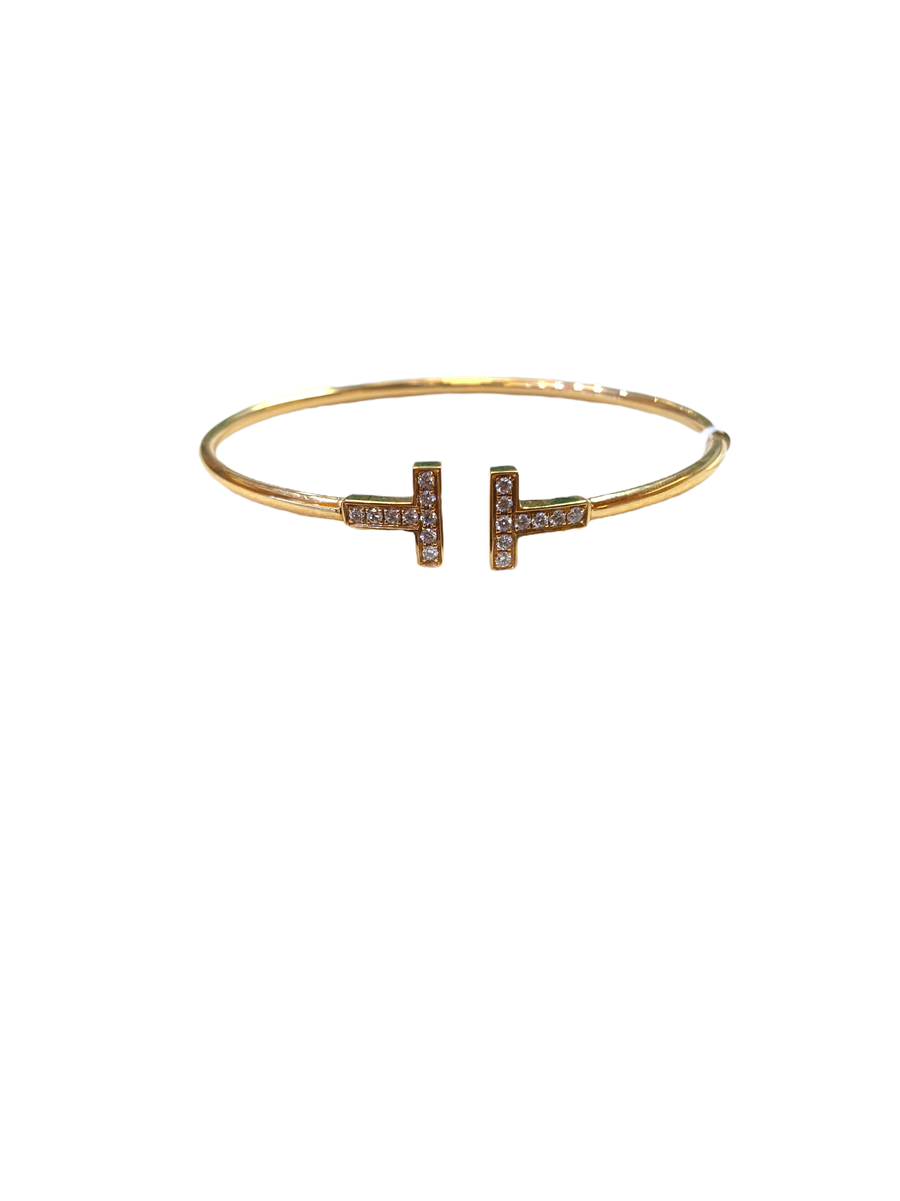 Tiffany T Diamond Wire Bracelet Small – bnbluxuryny