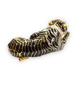 David Webb Diamond and Emerald Enamel Tiger Brooch