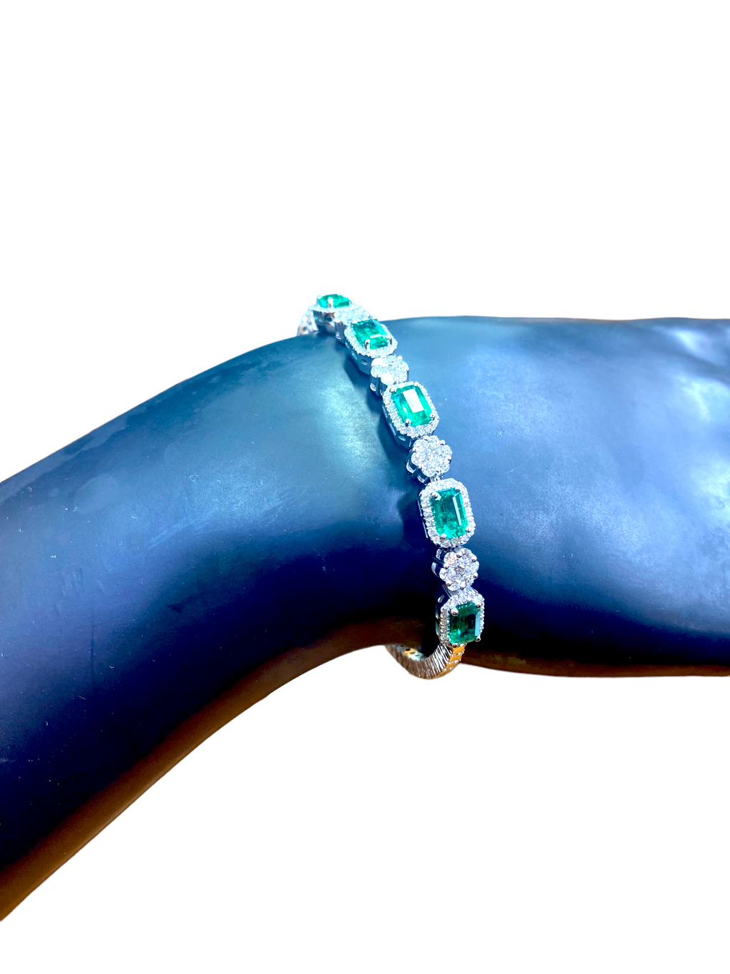 Emerald and Diamond Bangle