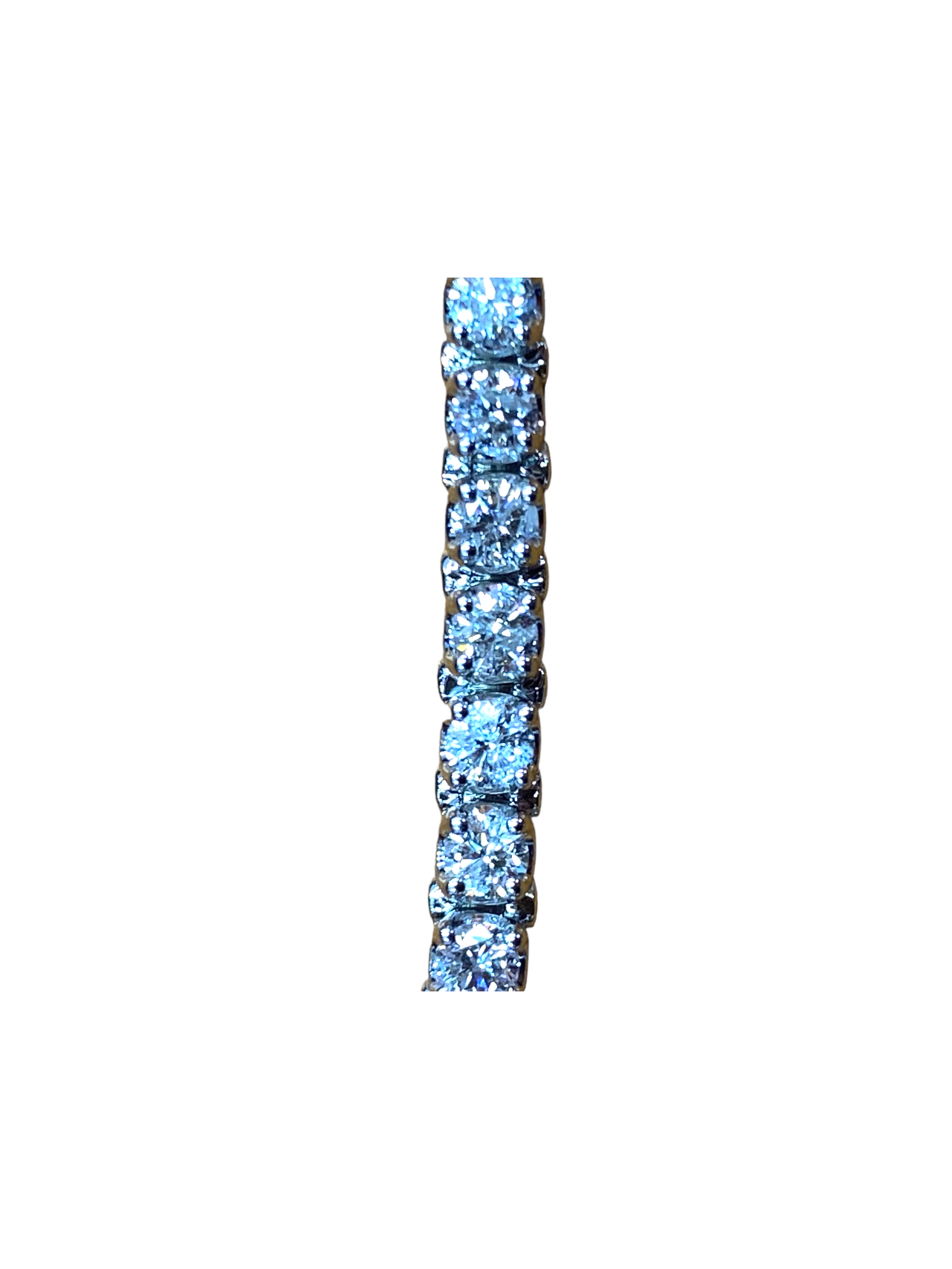 14K WHITE GOLD 5.0 CT DIAMOND TENNIS BRACELET