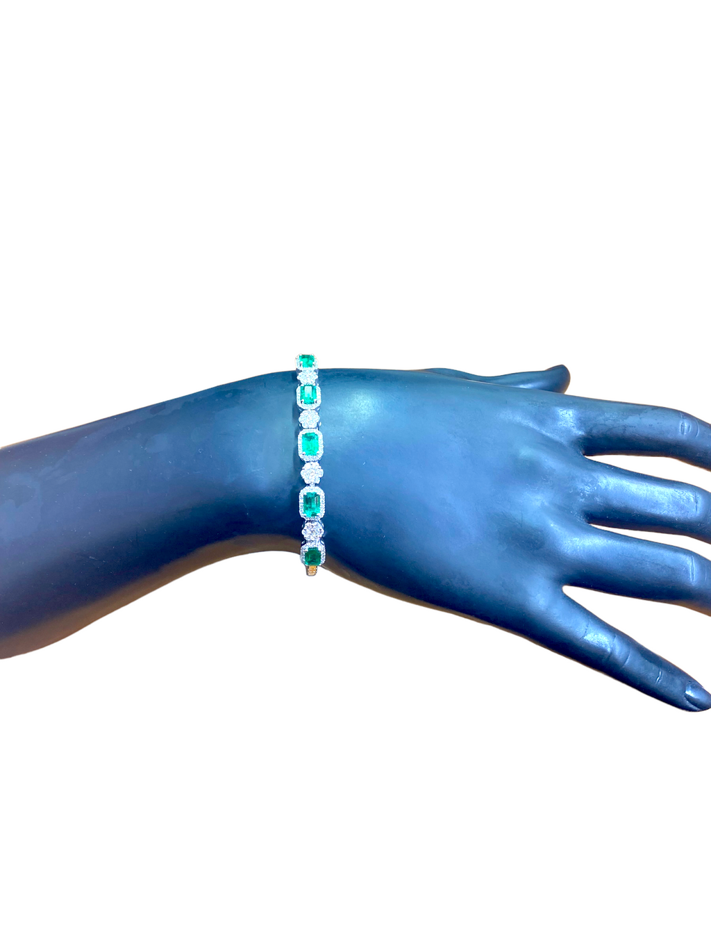 Emerald and Diamond Bangle