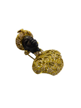 Blackamoor Diamond and Gold Brooch